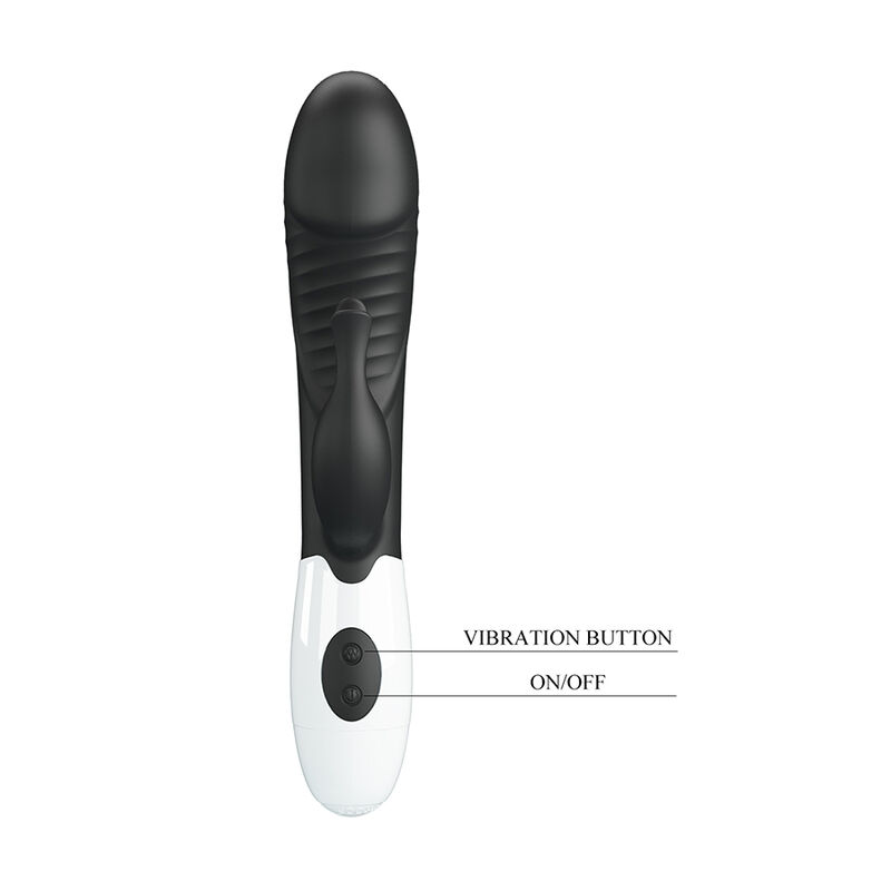 PRETTY LOVE - ROGUE MUSE VIBRADOR RABBIT 30 FUNCIONES NEGRO - Imagen 4