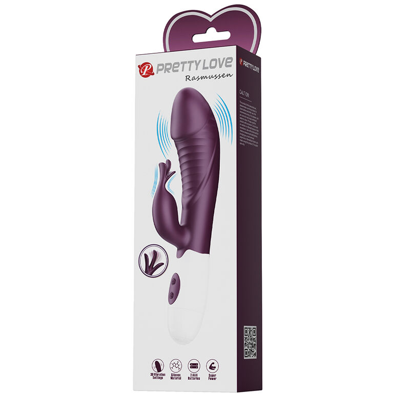 PRETTY LOVE - ROGUE MUSE VIBRADOR RABBIT 30 FUNCIONES MORADO - Imagen 3
