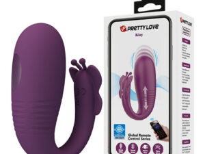 PRETTY LOVE - KLAY VIBRADOR HUEVO CON EMPUJE APP CONTROL MORADO