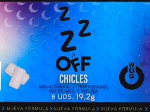 WUG Off - El chicle funcional que te ayuda a relajarte y dormir mejor BLISTER 8 UDS