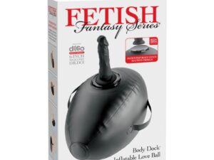 FETISH FANTASY SERIES - HINCHABLE BODY DOCK CON DILDO NEGRA 41.9 CM