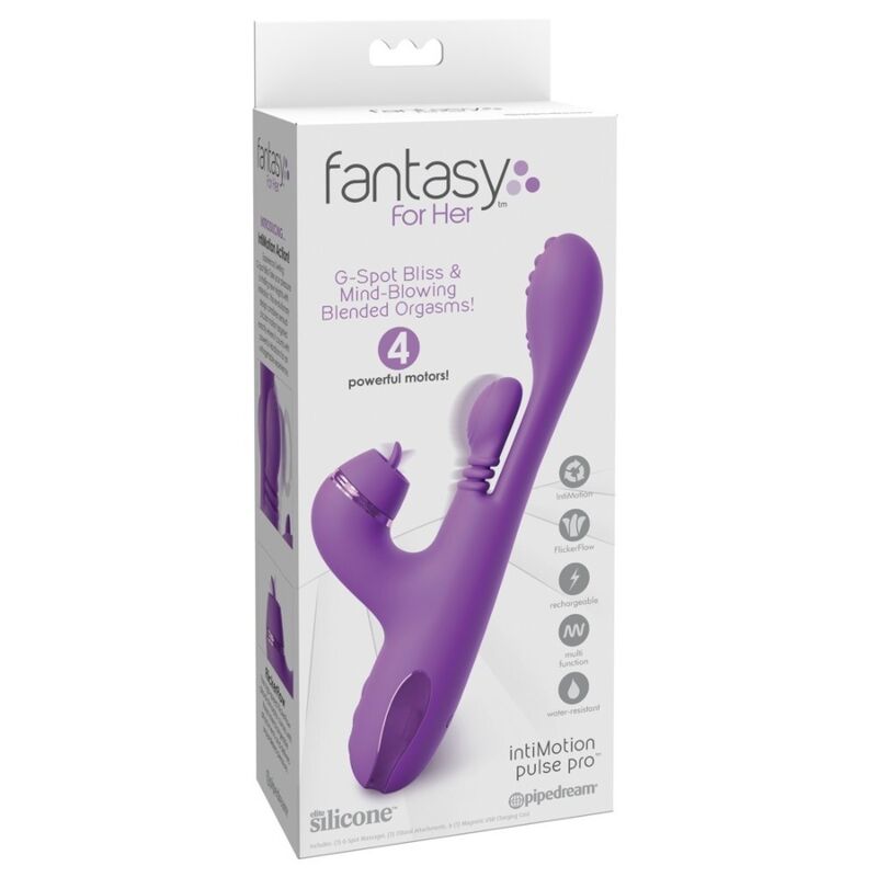FANTASY FOR HER - VIBRADOR RABBIT INTIMOTION PULSE PRO VIBE MORADO - Imagen 4