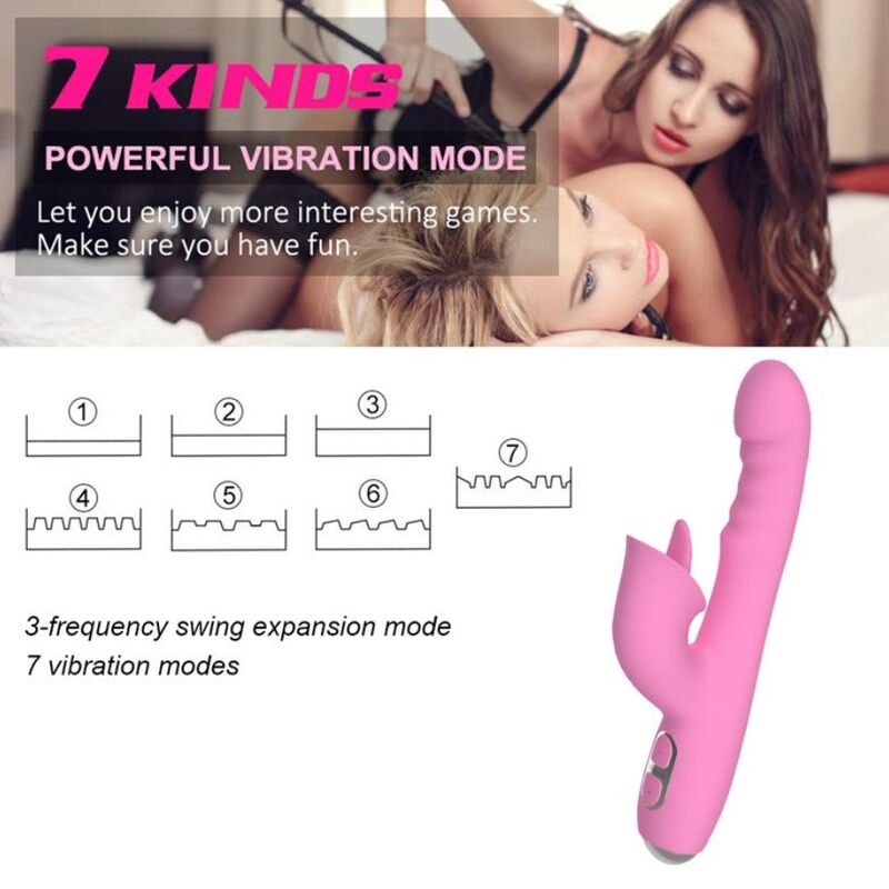 NALONE - T-MAY VIBRADOR RABBIT CON EMPUJE Y MOVIMIENTO OSCILANTE - Imagen 5