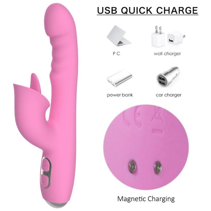 NALONE - T-MAY VIBRADOR RABBIT CON EMPUJE Y MOVIMIENTO OSCILANTE - Imagen 6