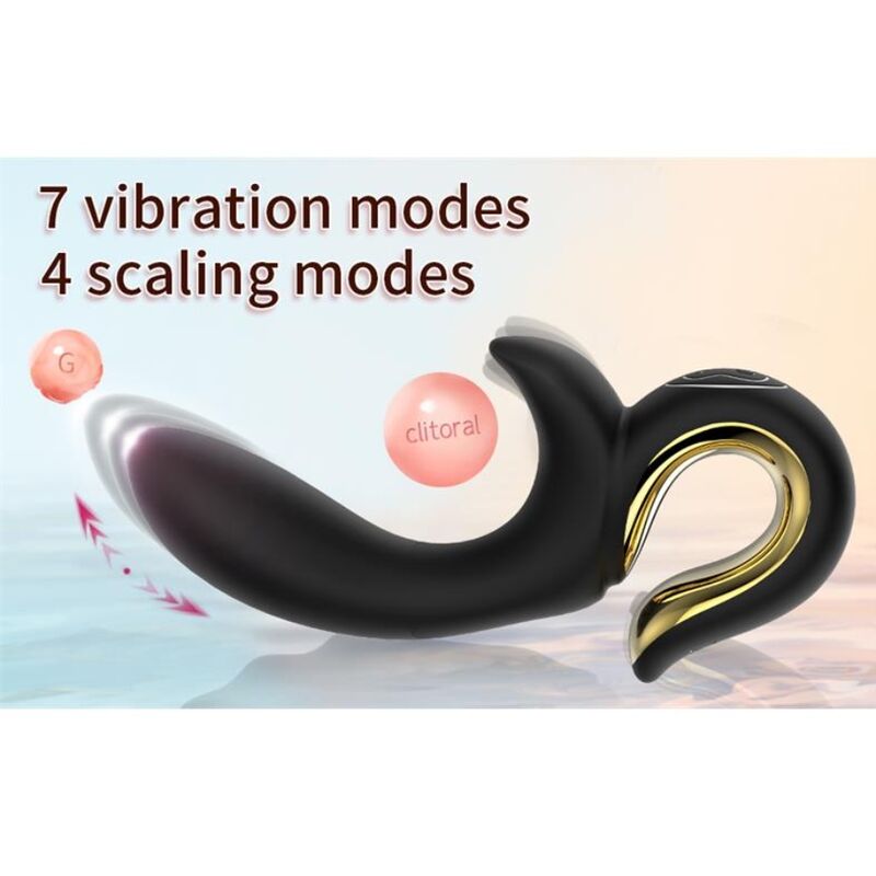 NALONE - LULU VIBRADOR RABBIT CON EMPUJE NEGRO - Imagen 2