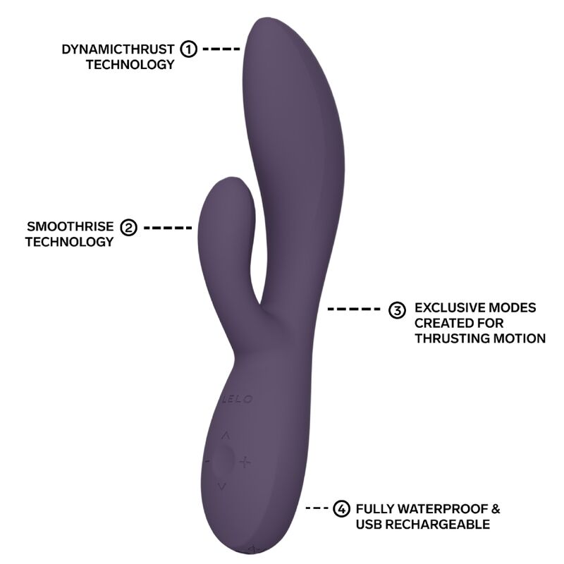 LELO - INA THRUST VIBRADOR RABBIT CON EMPUJE MORADO - Imagen 4