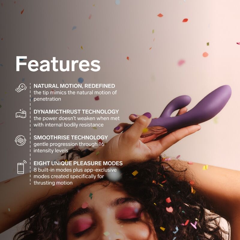 LELO - INA THRUST VIBRADOR RABBIT CON EMPUJE MORADO - Imagen 6