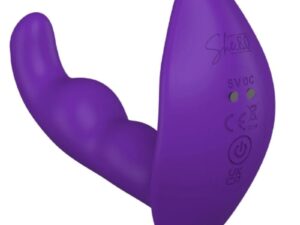 SHE.E.O - ESTIMULADOR ANAL VIBRADOR ROTATIVO CON CONTROL REMOTO MORADO
