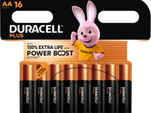 DURACELL - PLUS POWER BOOST PILA ALCALINA AA LR6 BLISTER x 16