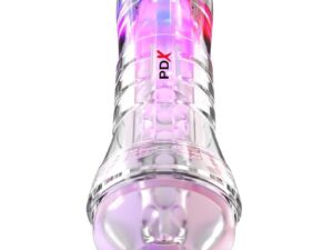 PDX ELITE - MASTURBADOR TRANSPARENTE VIEWTUBE XXL LED STROKER 27.3 CM