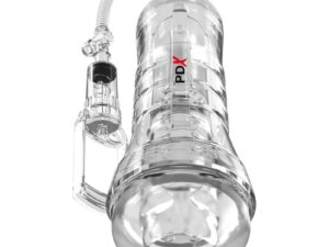 PDX ELITE - MASTURBADOR TRANSPARENTE VIEWTUBE VAC XXL CON BOMBA DE SUCCIÓN 27.3 CM