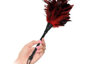 FETISH FANTASY SERIES - PLUMERO FRISKY NEGRO Y ROJO