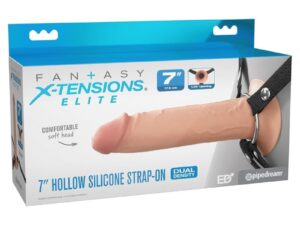 FANTASY X-TENSIONS ELITE - ARNÉS CON DILDO HUECO DE SILICONA 17,8 CM
