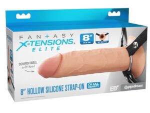FANTASY X-TENSIONS ELITE - ARNÉS CON DILDO HUECO DE SILICONA 20,3 CM