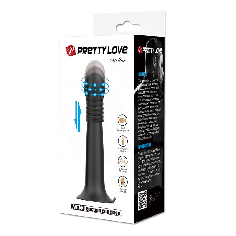 PRETTY LOVE - STELLA MASAJEADOR ROTATIVO Y DE EMPUJE RECARGABLE USB - Imagen 2