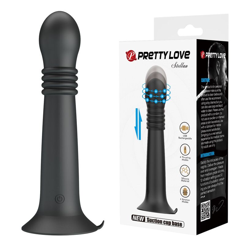PRETTY LOVE - STELLA MASAJEADOR ROTATIVO Y DE EMPUJE RECARGABLE USB - Imagen 6