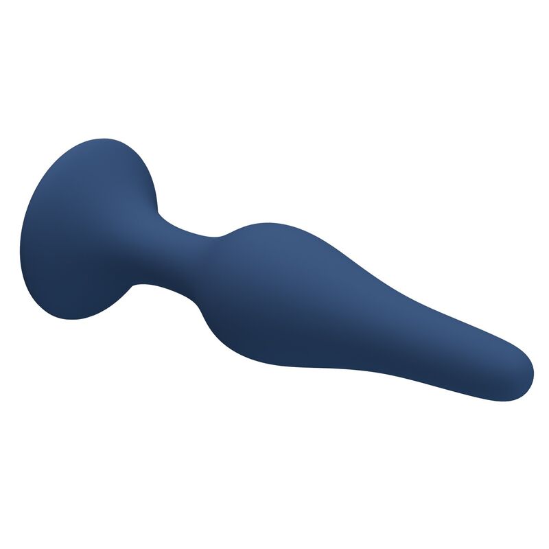 MR PLAY - PLUG ANAL SILICONA AZUL SLIM TALLA S - Imagen 3