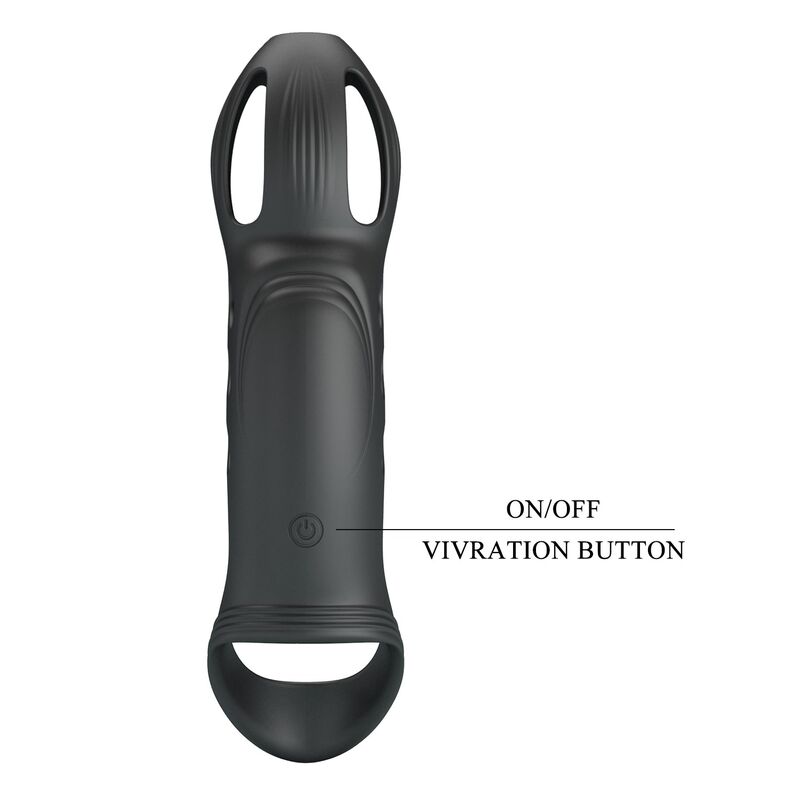 PRETTY LOVE - CRAIG ANILLO PARA PENE VIBRADOR RECARGABLE NEGRO - Imagen 9