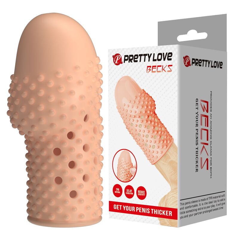 PRETTY LOVE - GEEK'S FUNDA PARA PENE GET YOUR PENIS THICKER COLOR NATURAL - Imagen 2
