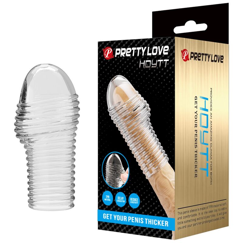 PRETTY LOVE - HOTTT FUNDA PARA PENE GET YOUR PENIS THICKER TRANSPARENTE - Imagen 2