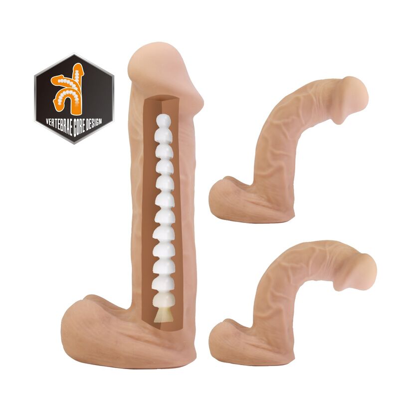 PRETTY LOVE - KASPAR ARNÉS CON DILDO FLEXIBLE 21 CM Ø 5 CM COLOR NATURAL - Imagen 6