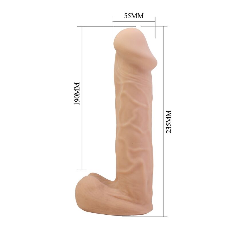 PRETTY LOVE - KASPAR ARNÉS CON DILDO FLEXIBLE 21 CM Ø 5 CM COLOR NATURAL - Imagen 8