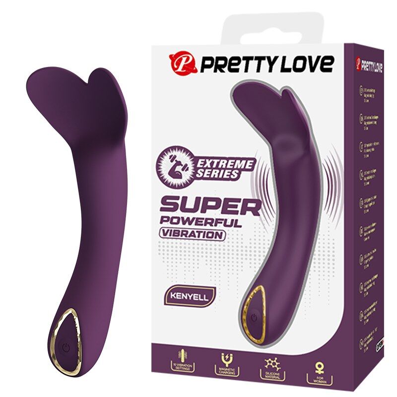 PRETTY LOVE - KENYELL VIBRADOR RECARGABLE 10 FUNCIONES MORADO - Imagen 2