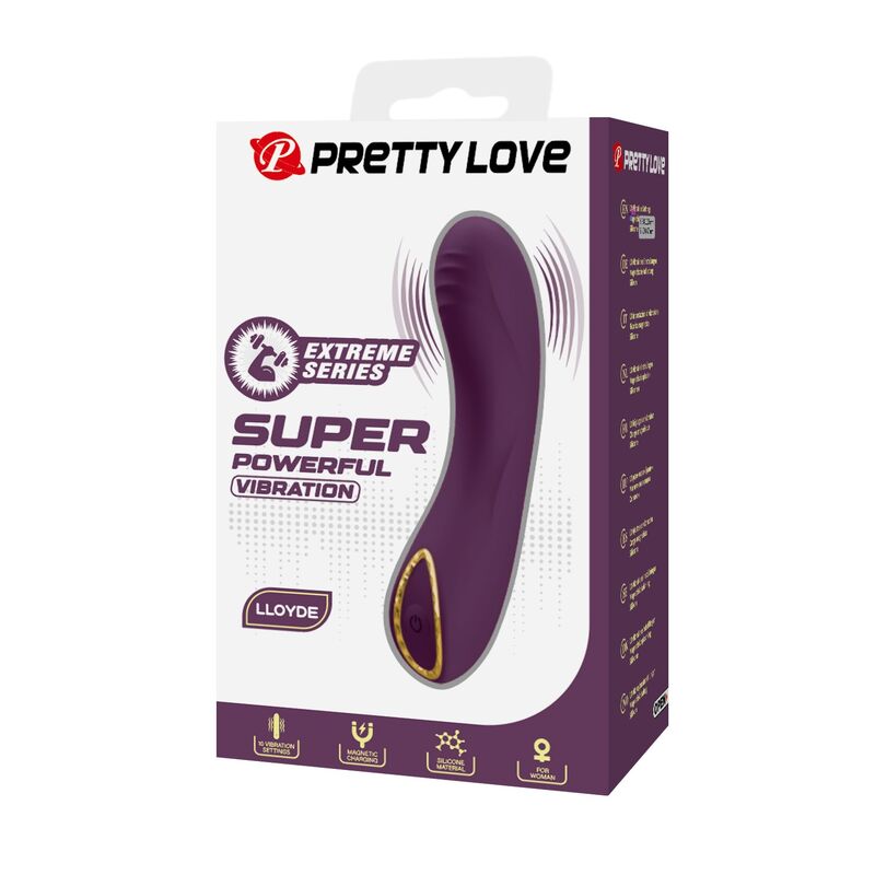 PRETTY LOVE - LLOYDE VIBRADOR RECARGABLE 10 FUNCIONES MORADO - Imagen 9