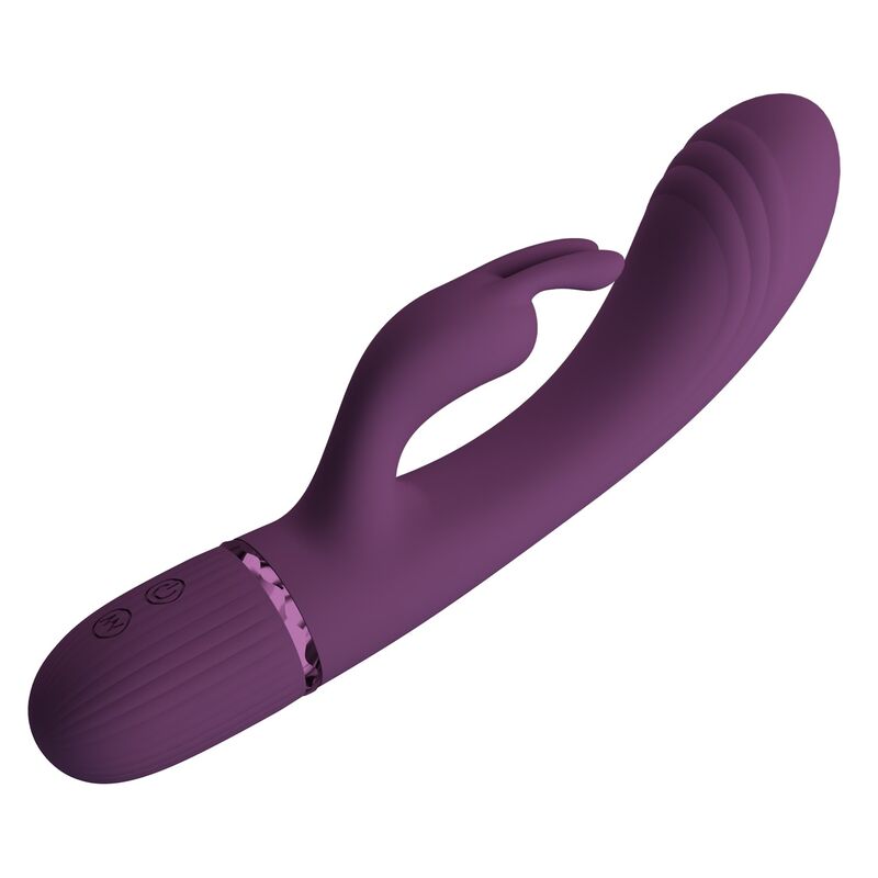 PRETTY LOVE - ROCCO VIBRADOR RABBIT RECARGABLE 10 FUNCIONES MORADO - Imagen 7
