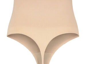 BYE-BRA - FAJA SIN COSTURAS ESTILO TANGA BEIGE TALLA M - Imagen 4