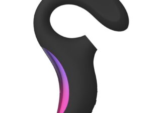 LELO - ENIGMA DOBLE ESTIMULACIÓN SUCCION MASAJEADOR NEGRO