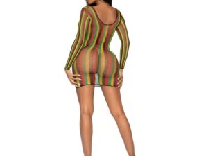 LEG AVENUE - MINIVESTIDO DE RED RASTAS TALLA UNICA - Imagen 4