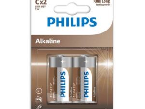 PHILIPS - ALKALINE PILA C LR14 BLISTER*2 - Imagen 1