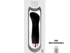 DOLCE VITA - VIBRADOR RECARGABLE ONE NEGRO 7 VELOCIDADES - Imagen 4