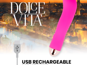DOLCE VITA - VIBRADOR RECARGABLE TWO ROSA 7 VELOCIDADES - Imagen 5