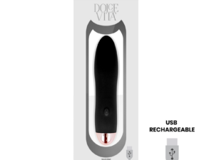 DOLCE VITA - VIBRADOR RECARGABLE FOUR NEGRO 7 VELOCIDADES - Imagen 3