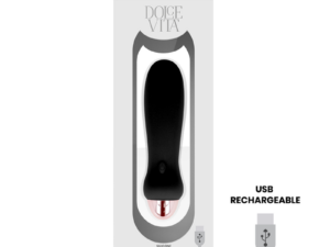 DOLCE VITA - VIBRADOR RECARGABLE FIVE NEGRO 7 VELOCIDADES - Imagen 3