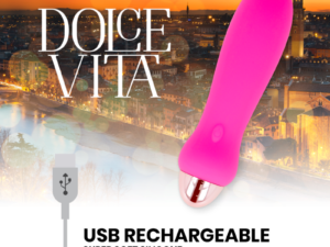 DOLCE VITA - VIBRADOR RECARGABLE FIVE ROSA 7 VELOCIDADES - Imagen 4