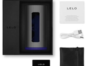 LELO - F1S V2 MASTURBADOR CON TECNOLOGIA SDK AZUL Y METAL - Imagen 4