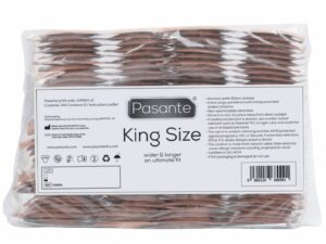PASANTE - PRESERVATIVOS KING MS LARGOS Y ANCHOS BOLSA 144 UNIDADES