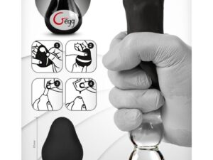 G-VIBE - HUEVO MASTURBADOR TEXTURADO REUTILIZABLE NEGRO - Imagen 4