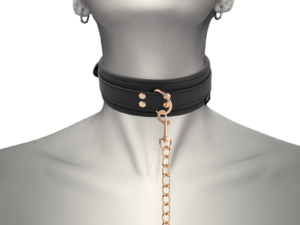 COQUETTE CHIC DESIRE - FANTASY COLLAR CUERO VEGANO CON CORREA Y FORRO DE NEOPRENO - Imagen 3