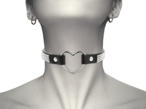 COQUETTE CHIC DESIRE - CHOKER CUERO VEGANO CORAZON - Imagen 2