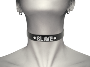 COQUETTE CHIC DESIRE - CHOKER CUERO VEGANO SLAVE - Imagen 2