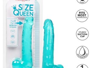 CALEXOTICS - SIZE QUEEN DILDO AZUL 20.3 CM - Imagen 2