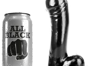 ALL BLACK - DILDO NEGRO 15 CM - Imagen 1