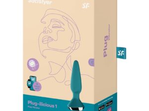 SATISFYER - PLUG ILICIOUS 1 PLUG VIBRADOR VERDE - Imagen 5