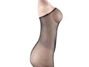 QUEEN LINGERIE - VESTIDO CUERPO DE RED CON BRILLANTES S/L - Imagen 5