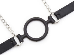 OHMAMA FETISH - MORDAZA DE ANILLA CON CADENAS Y PINZAS PEZONES - Imagen 5