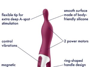 SATISFYER - AMAZING 1 VIBRADOR PUNTO A BERRY - Imagen 4